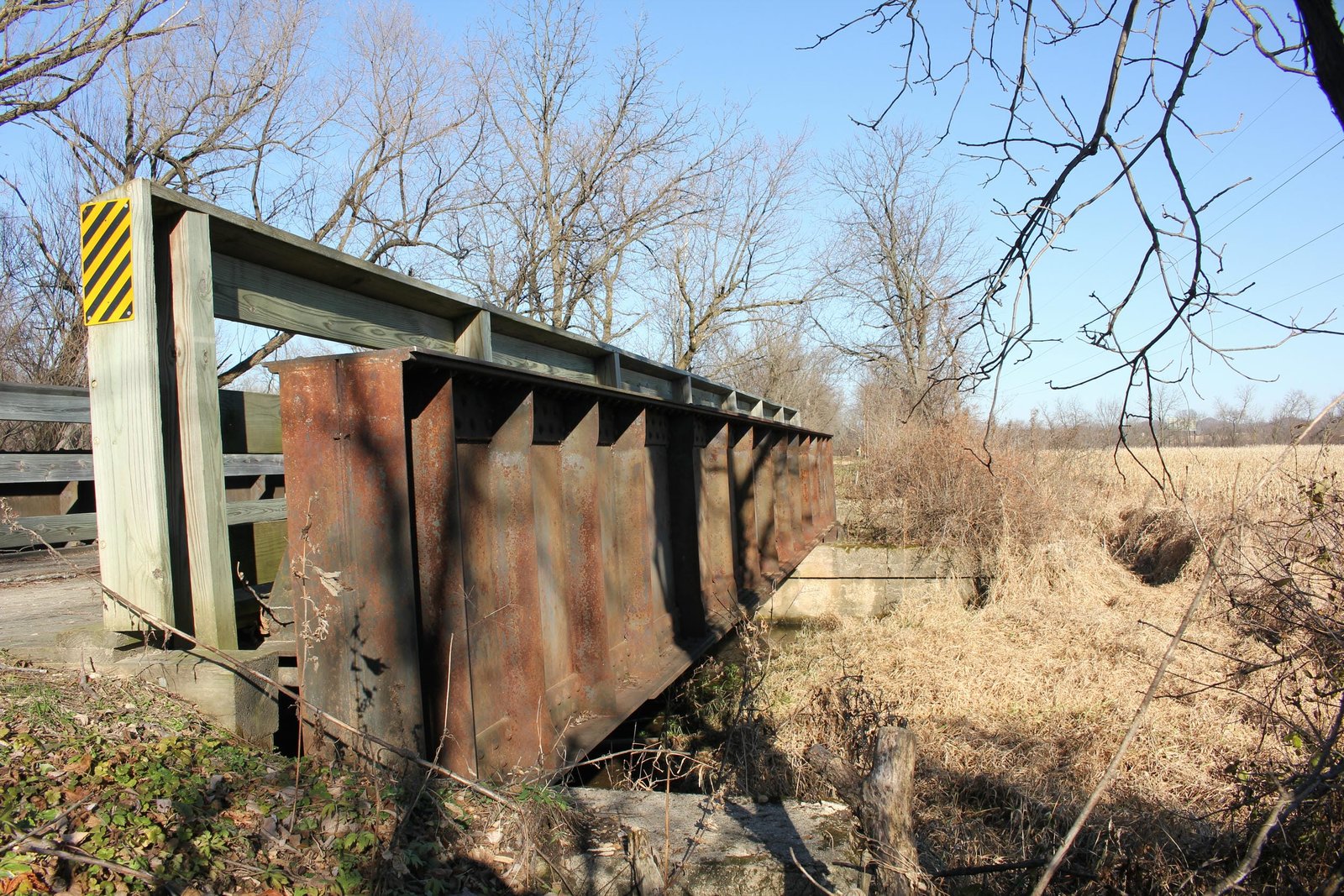 Looking east